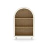 Arched Small Bookcase, Storage Cabinet, Bookshelf With 3 Shelves For Living Room - Oak / White - Image 12
