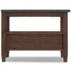 Warm Shaker - Narrow Side Table - Distressed Charcoal Brown - Image 3