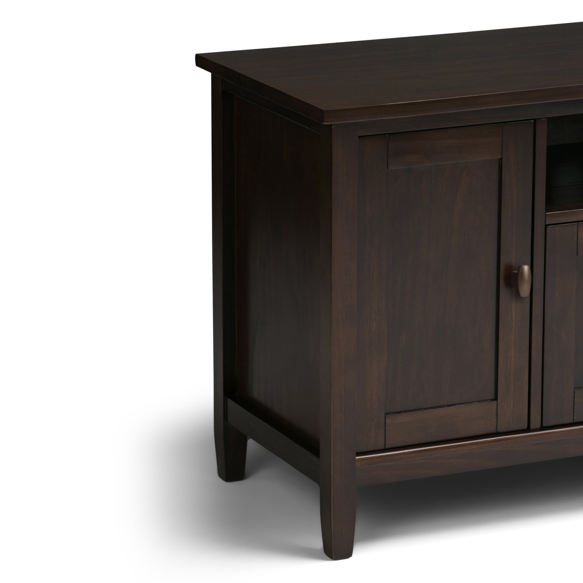Warm Shaker - TV Media Stand Handcrafted - Tobacco Brown - Image 4