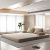 Multifunctional Convertible Sofa Bed With 2 Tumbler Backrests And 2 Pillows, Diy Modern Upholstered Couch - Camel - Image 14
