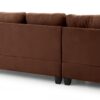 Gallant - Sectional Flexible Chaise - Chocolate - Image 3