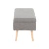 Storage Contemporary Bench - Natural / Gray - Image 3