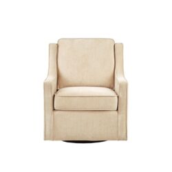 Harris - Swivel Chair With 360 Degree Rotation - Cream