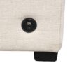 Chenille Sectional Sofa Convertible Pull Out Bed With Storage Ottoman & USB Ports - Beige - Image 12