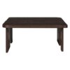 Modern Minimalist Coffee Table Set, Rectangle Coffee Table With Splicing Design, Multifunctional Combination Table For Living Room - Espresso - Image 7
