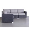 Luxurious Wicker Patio Sectional With Weather Resistant Sunbrella Cushions - Black - Image 7