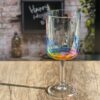 Leadingware Rainbow Diamond Plastic Wine Glasses (Set of 4), Unbreakable Bpa Free Acrylic, 16Oz - Clear - Image 4