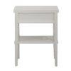 Madison - Nightstand With Open Shelf And Drawer And Decorative Side Panels - White - Image 7