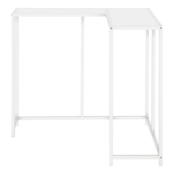 Corner Accent Console Table For Entryway, Contemporary And Modern - White