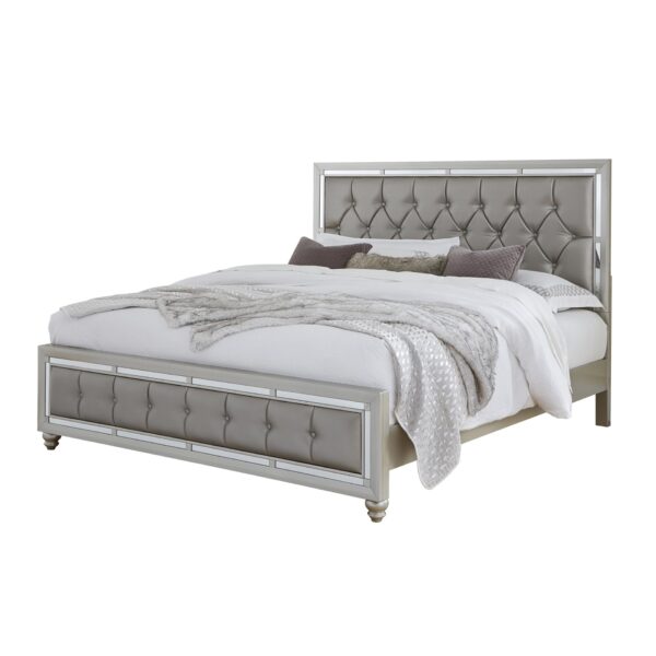 Chloe - King Bed - Gemstone Silver