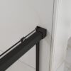Semi Frameless Tub Sliding Shower Door 60" X 58" With Tempered Glass - Matte Black - Image 2