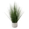 21" Tall, Artificial Plant, Grass, Indoor, Faux, Fake, Table, Greenery, Potted, Real Touch, Decorative - Green / White - Image 5
