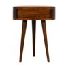 Semi Circle Nightstand - Chestnut - Image 6