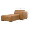 Rex - Right Chaise Sofa Module - Sienna - Image 13