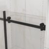 Frameless 48" X 72" Sliding Shower Door, Tempered Glass - Matte Black - Image 3