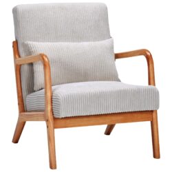 Accent Chair & Pillow Upholstered Arm Chair - Beige