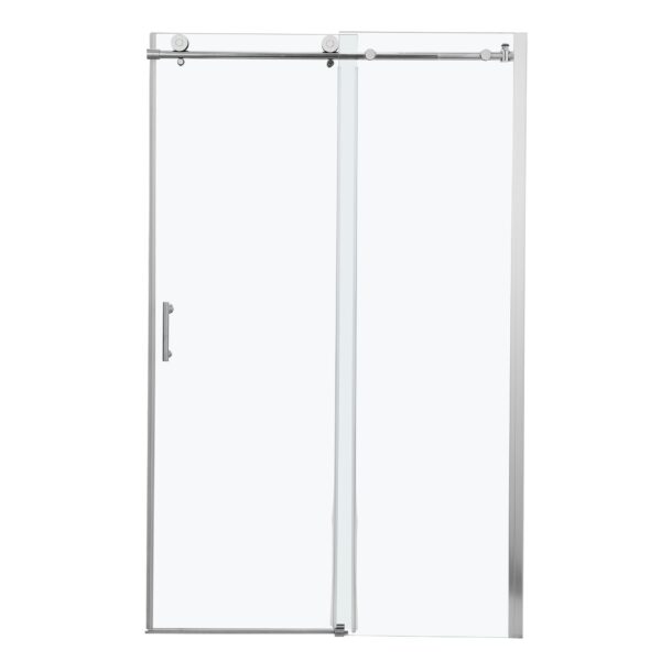 Single Sliding Bypass Shower Enclosure With Tempered Glass - Chrome