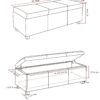 Avalon - Storage Ottoman Bench - Denim Blue - Image 7