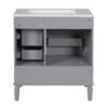 Bathroom Vanity With Sink, Soft Close Door, Handles Ample Storage - Gray - Image 12