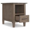 Ela - Narrow End Table - Brown - Image 5