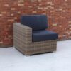 Right Left Sectional 1 Patio Chair With Cushions - Multicolor - Image 2