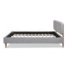 Diego - Queen Low Upholstered Platform Bed - Light Gray - Image 3
