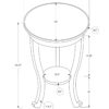Accent End Table, 2 Tier, Traditional - Walnut - Image 4