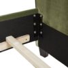 Marcella - Queen Upholstered Shelter Headboard Bed Set - Olive Green - Image 9