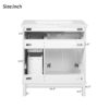 30" Bathroom Vanity With Sink, Soft Close Storage Cabinet - White - Image 10