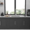 Undermount Sink Deep Kitchen Basin - Brushed Nickel - Image 5