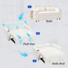 Pull Out Sofa Bed Convertible Couch Loveseat Sofa Modern Sleeper Sofa With Adjustable Backrest For Living Room - Beige - Image 6