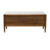Accent Bench With Storage, Upholstered Cushion - Walnut Brown - Image 7