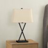 Lighting, Table Lamp, USB Port Included, Resin, Transitional - Black - Image 4