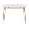 Marcel - Contemporary Counter Table - Gold / White - Image 5