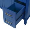 Bathroom Vanity With Sink, Soft Close Doors, Construction - Blue - Image 18