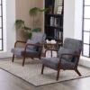 Accent Chair With Pillow - Antique Dark Gray - Image 10