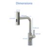 360° Pull Down Kitchen Faucet With 4 Spray Modes - Brushed Nickel - Image 3
