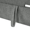Versatile L Shaped Sofa Bed With Storage, Cup Holders, USB Ports Chenille - Gray - Image 27