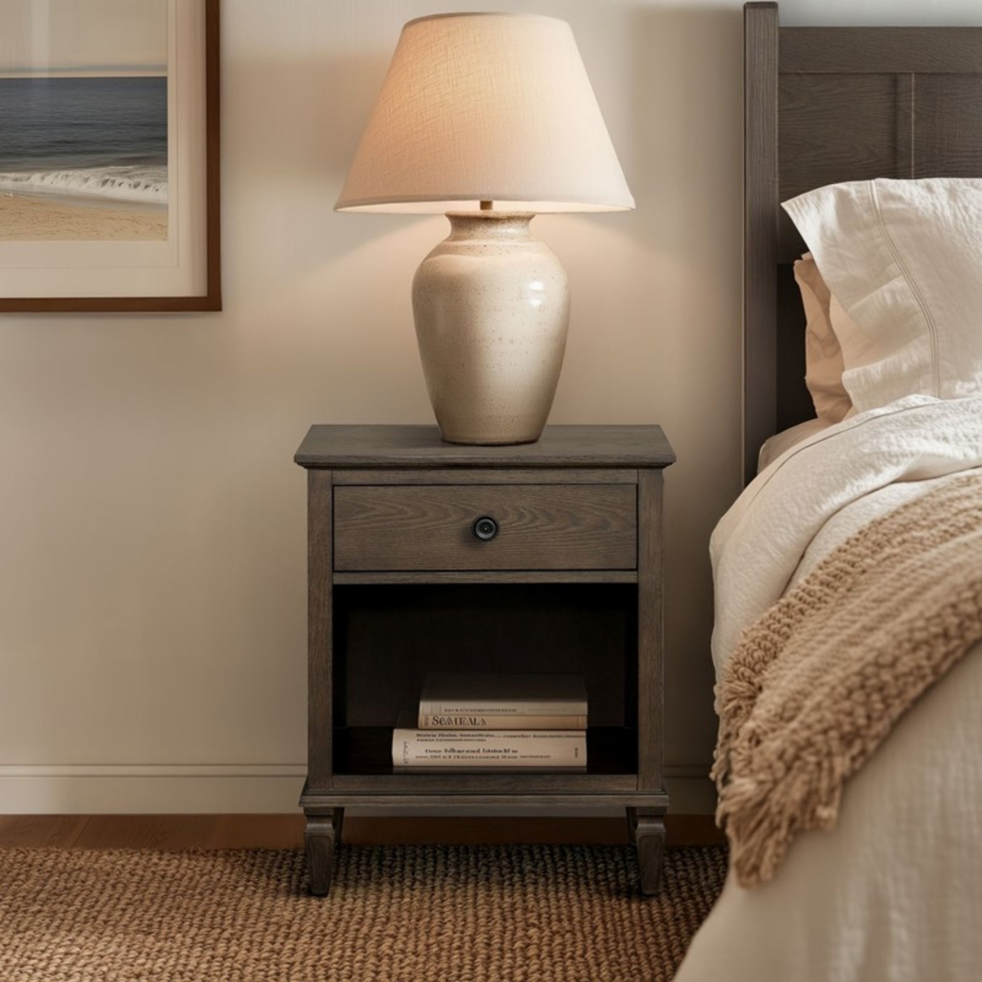 Victoria - Nightstand Antique With Aged - Brown - Image 10