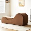 Solace - Chaise Lounge Chair Relaxation, Ergonomic Design With Soft Yet Firm High Density Foam Core, Removable Machinewashable Cover - Brown - Image 6