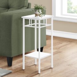 Accent Table, Square, Contemporary - White