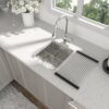 13" Undermount Kitchen Sink 16 Gauge Single Bowl - Brushed Nickel - Image 4
