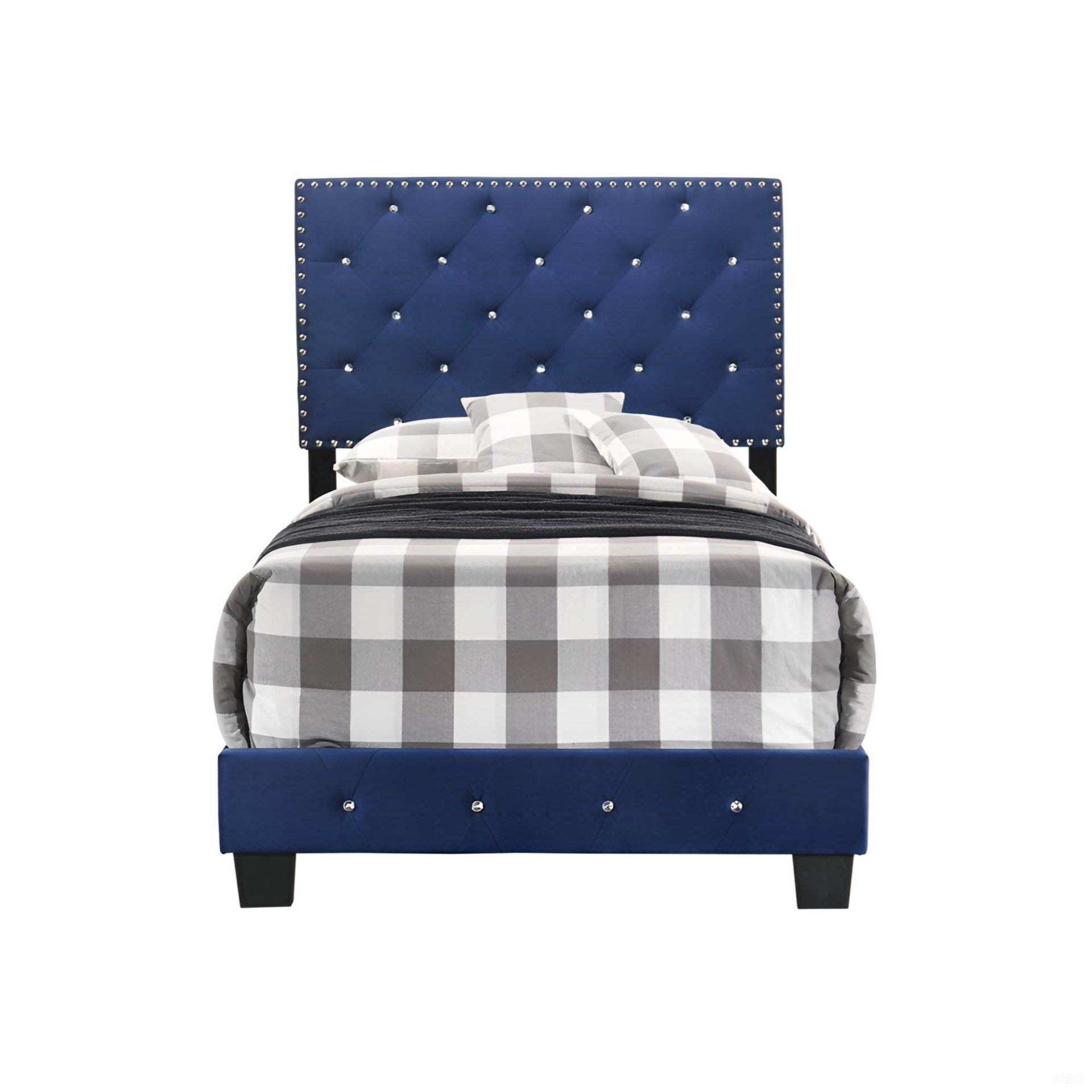 Suffolk - Twin Bed - Navy Blue - Image 5