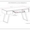 Lowry - Desk With Deep Drawers - Distressed Charcoal Brown - Image 7