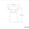 Jaxine - Side Table - Black / Gold - Image 8