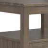 Lev - End Table With Bottom Drawer - Smoky Brown - Image 6