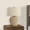 Lighting, Table Lamp, Rattan, Resin, Transitional - Beige - Image 6