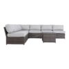 6 Person Outdoor Seating Group With Cushions - Brown - Image 9