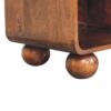 Open Woven Bedside Table, 1 Drawer - Chestnut - Image 8