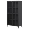 Premium Metal Storage Cabinet With Tempered Glass Doors, Adjustable Shelves, And Anti Tipping Device - Black - Image 13